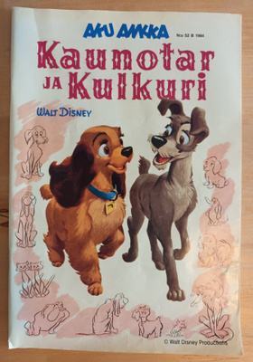 Aku Ankka 52B/ 1984 Kaunotar ja kulkuri