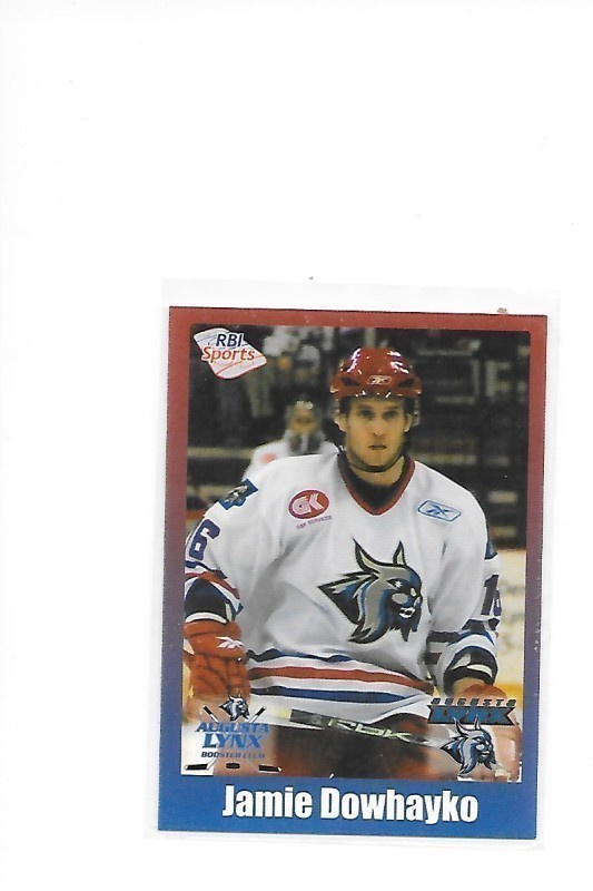 2008-09 Augusta Lynx #8 Jamie Dowhayko ex- K-Vantaa