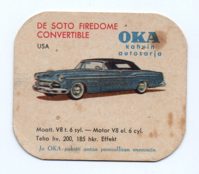 OKA-Kahvin Autosarja DE SOTO FIREDOME CONVERTIBLE