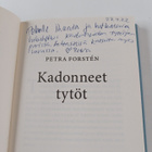 Petra Forsten : Kadonneet tytöt (signeerattu, tekijän omi... - pikkukuva 3