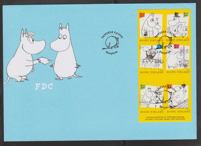 FDC 2009 Muumit sarjakuvissa V80