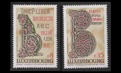 Luxemburg 1076-7 ** Raamattu (1983)