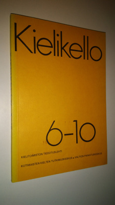 Kielikello 6-10 : kielenhuollon tiedotuslehti