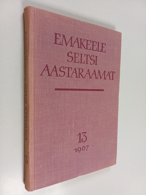 Emakeele seltsi aastaraamat 13