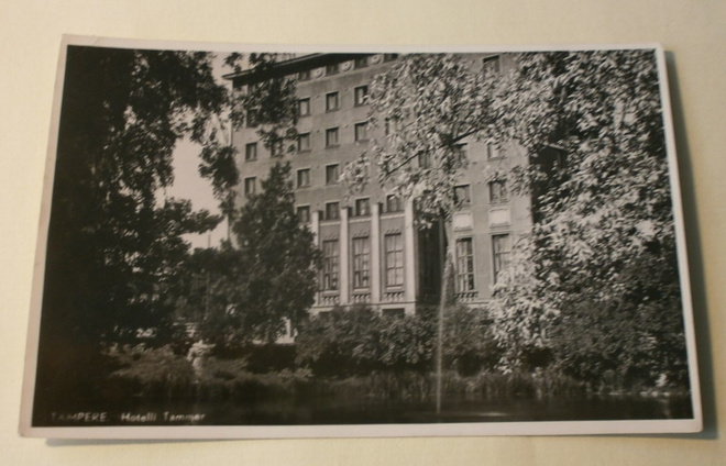 Tampere, Hotelli Tammer, vanha mv valokuvapk, p. 1951