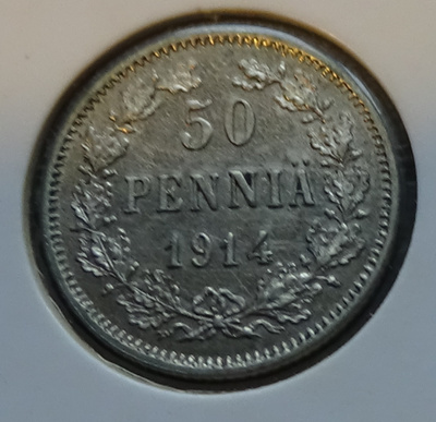 1914 50 penniä tyyppi II kl8