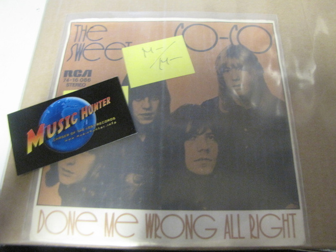 SWEET - CO CO / DONE ME WRONG ALL RIGHT 7'' M-/M-