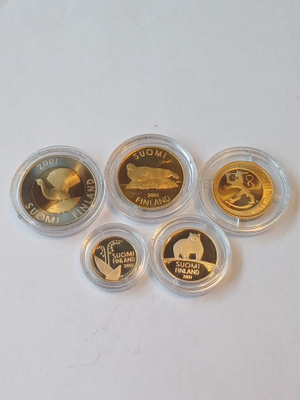 2001 Proof kolikot 10mk-10p