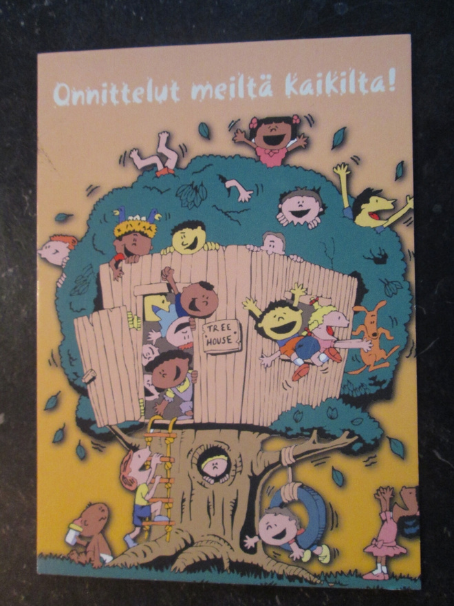 KULKEMATON ONNITTELUT MEILTÄ KAIKILTA ONNITTELUKORTTI