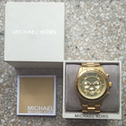 Michael Kors Runway Chronograph Gold-Tone Steel Champagne - pikkukuva 1