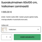 ARTEK Aalto 80B Lasten Pöytä Suorakulmainen 60x100 cm - pikkukuva 5