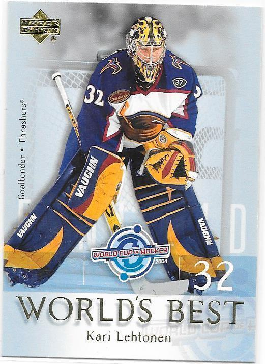 2004-05 UD World`s Best #WB13 Kari Lehtonen Atlanta MV
