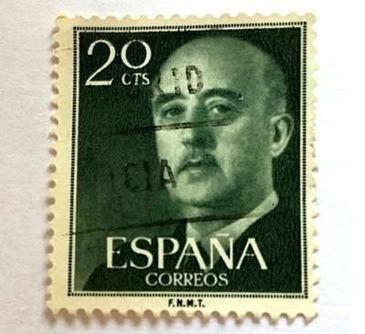 Francisco Franco Espanja Postimerkki