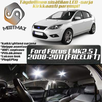 Ford Focus (MK2.5) Sisätilan LED-sarja 12-osainen