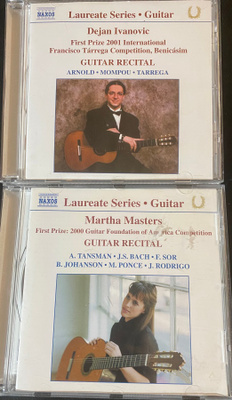 3 x klassinen kitara-cd: Ivanovic, Masters, Hilden, Lehtinen