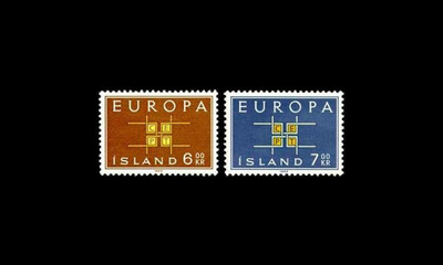 Islanti 373-4 ** Europa (1963)