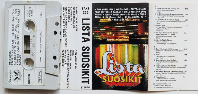 LISTASUOSIKIT 1. – C-kasetti 1979 - Heliander, jäljitelmiä