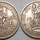 Britania. One shilling 1947, kaksi erilaista. - pikkukuva 1