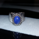 Hopea lapis lazuli kivi sormus 925 - pikkukuva 2