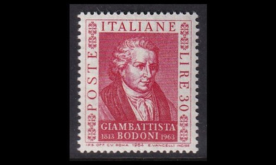 Italia 1163 ** Giambattista Bodoni (1964)