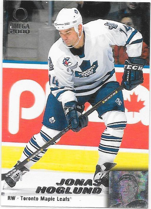 1999-00 Pacific Omega #224 Jonas Höglund Toronto Maple leafs