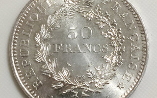 Ranska 50 Francs 1978, Hercules, Hopeakolikko