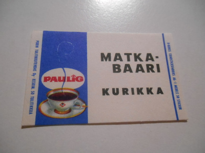 TT Etiketti Paulig Matka-Baari Kurikka