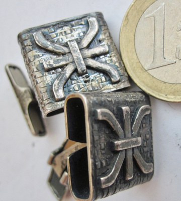 Kalvosinnapit Hopea 925 Design E.Kauppi Kupittaan Kulta UPEA