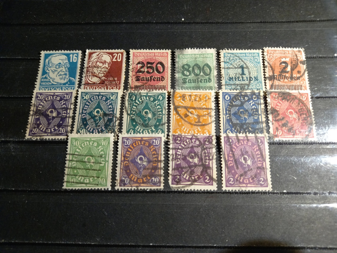 DEUTSCHES REICH wanhaa Saksaa 16kpl o