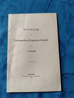 veiledning til undersogese af lappernes forhold v 1896