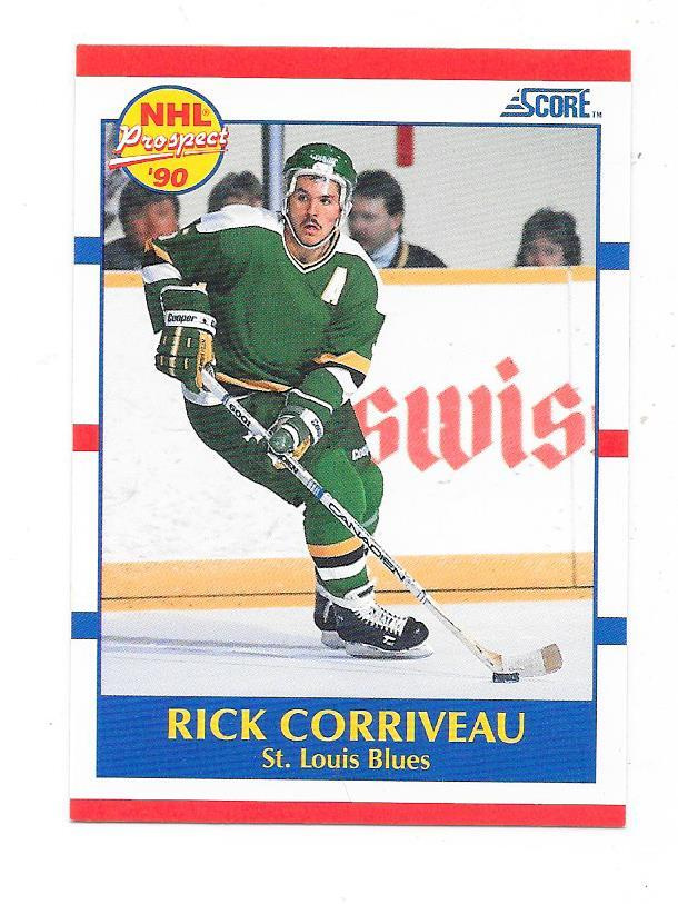 1990-91 Score #396 Rick Corriveau St Louis Blues RC
