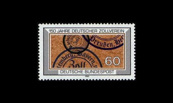 Saksa 1195 ** Saksan tulliliitto 150v (1983)