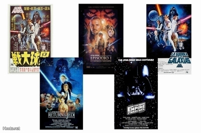 STAR WARS -- julistesetti A4 x 5 (mm. UPEA lahja !!!) #2