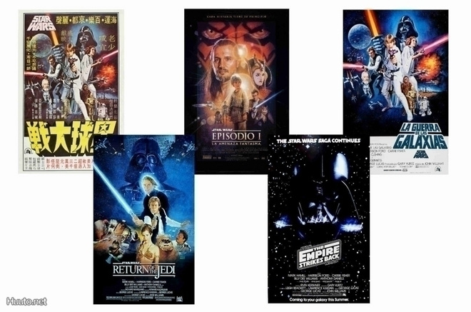 STAR WARS -- julistesetti A4 x 5 (mm. UPEA lahja !!!) #2