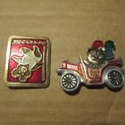 CCCP: kaksi vintage Misha-pinssiä - pikkukuva 1