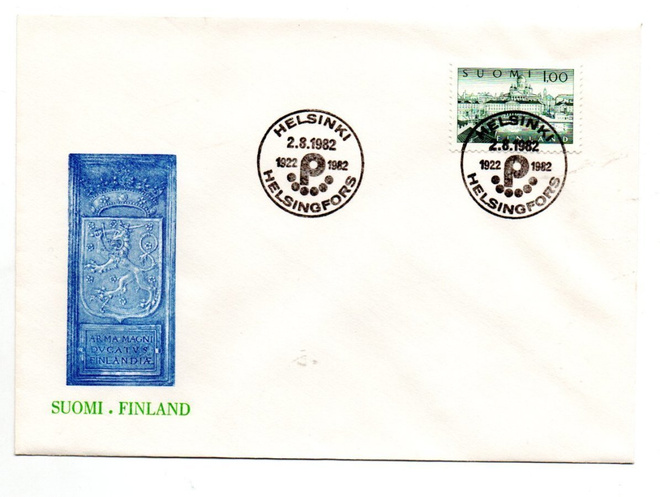 Helsinki: 1922 P 1982 (erikoisleima 2.8.1982)