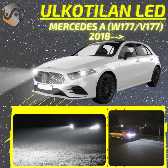 A (W177/V177) 2018--> Ulkoiset LED -valot