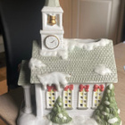 PartyLite Kirkko tuikkulyhty / kynttilätalo, posliinia - pikkukuva 1