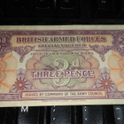 British Armed Forces 3 Pence 1946 PM9 F-VF - pikkukuva 1