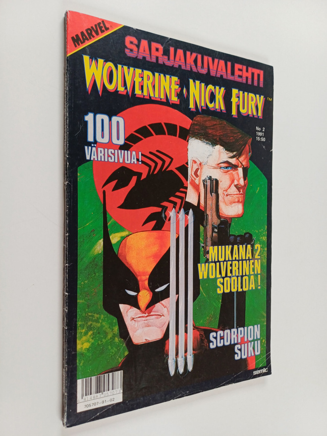 Sarjakuvalehti 2/1991 : Wolverine ; Nick Fury