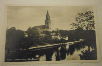 Turku, tuomiokirkko yläjuoksulta kuvattuna, mv pk, ei p.