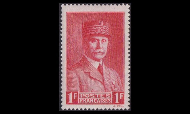 Ranska 504 ** Marsalkka Pétain 1 Fr (1941)