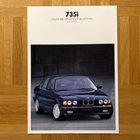 Esite BMW E32 735i 7-sarja värikartta 1987 700-sarja - pikkukuva 1