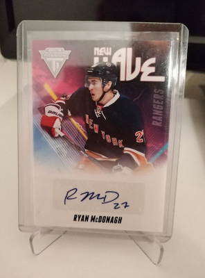 2011-12 PANINI TITANIUM NEW WAVE RYAN McDONAGH AUTOGRAPH