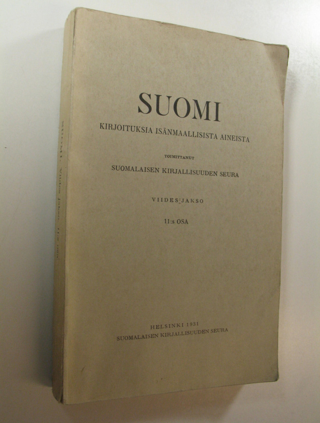 Suomi : kirjoituksia isänmaallisista aineista, viides jak...