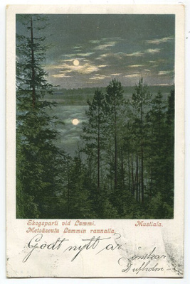 Tammela Mustiala Kuutamokortti, kulkenut 1902