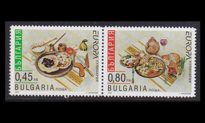 Bulgaria 4704-5Cp ** Europa gastronomia vihkopari (2005)
