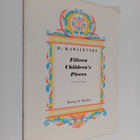 D. Kabalevsky : Fifteen Children's Pieces : Piano Solo - pikkukuva 1