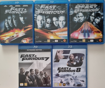 5 KPL FAST & FURIOUS -ELOKUVAA BLU-RAY