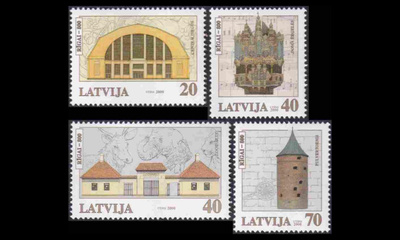 Latvia 523-6 ** Riika 800v (2000)